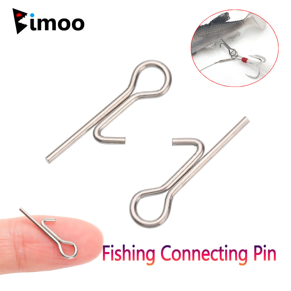 Fishing Equipment Hook - 50/100 個釣り餌スティンガースパイクフック接続ピン針固定ロックアシストソフトルアー釣りアクセサリーツールタックル