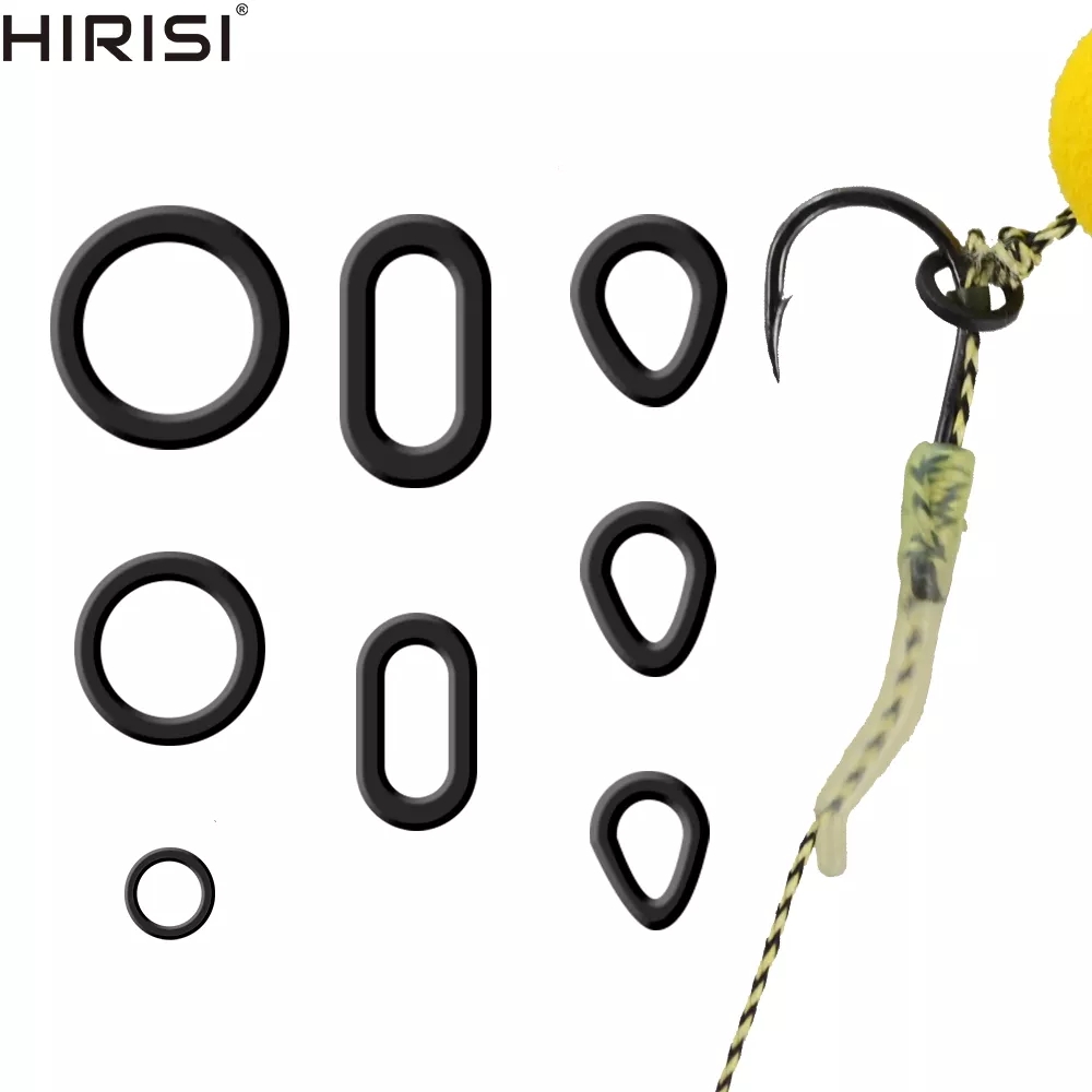 Fishing Equipment Cheap - ヒリシ 60個入り 鯉釣り用ボイリーベイトリング ポップアップボイリーフックベイトヘアリグリング メソッドフィーダー釣りアクセサリー