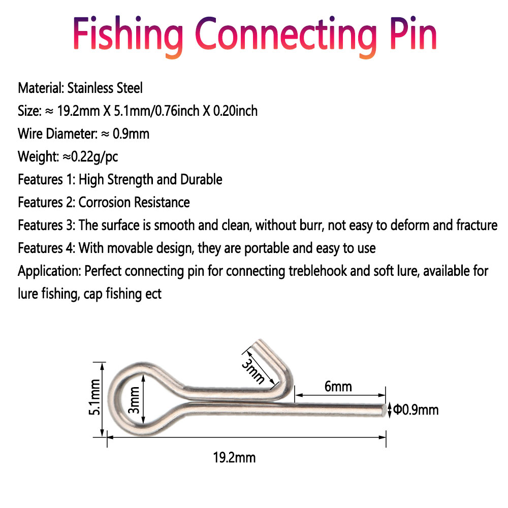 50/100 個釣り餌スティンガースパイクフック接続ピン針固 - Fishing Equipment Hook のレビューと価格