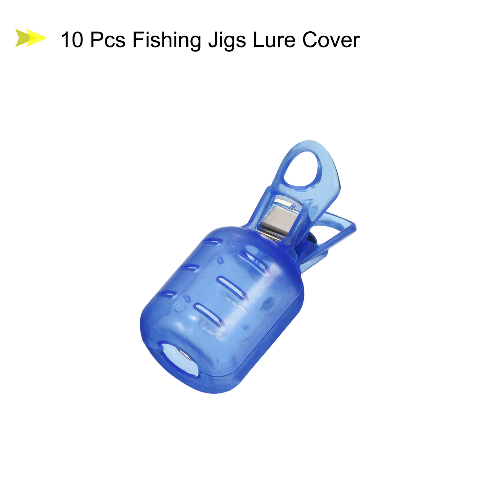 10 個小型イカジグフックプロテクターケース釣りフックカバー - Fishing Equipment Hook のレビューと価格