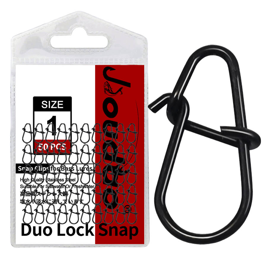50 個クランクベイトスナップステンレス鋼デュオロックルアー - Fishing Equipment Hook のレビューと価格