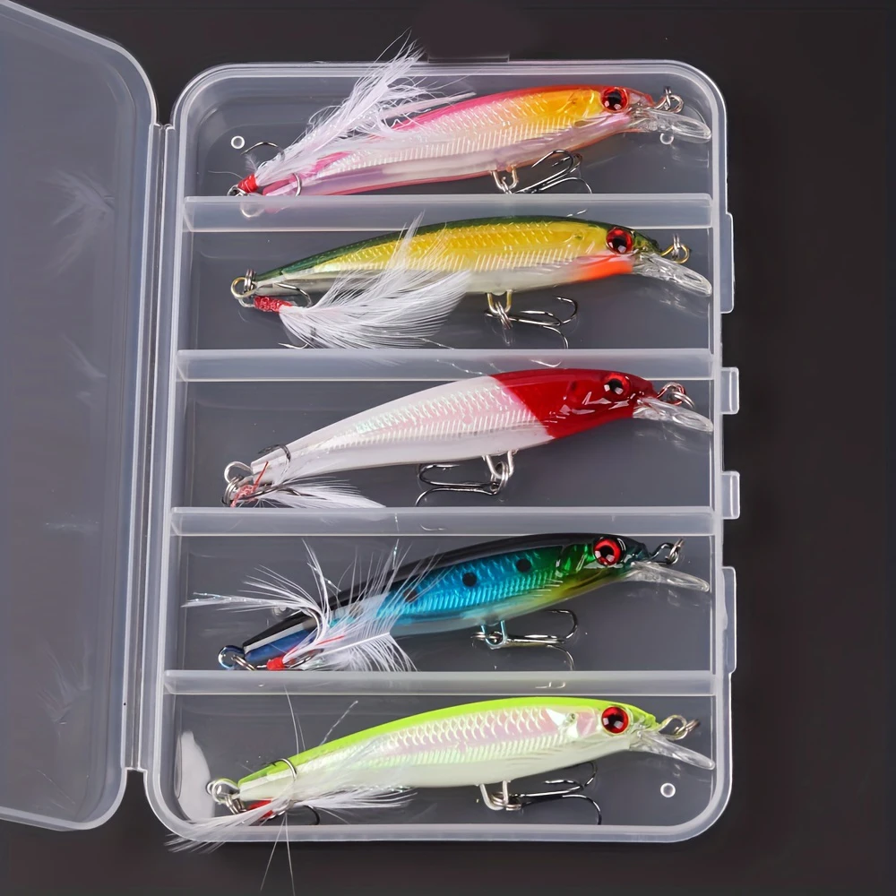 3Dレーザーアイミノールアー,フェザー付きハードベイト,最大 - Fishing Equipment Carp のレビューと価格