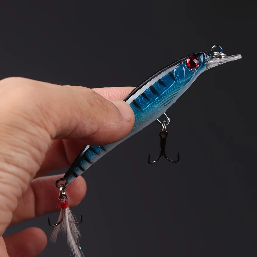 3Dレーザーアイミノールアー,フェザー付きハードベイト,最大 - Fishing Equipment Carp のレビューと価格