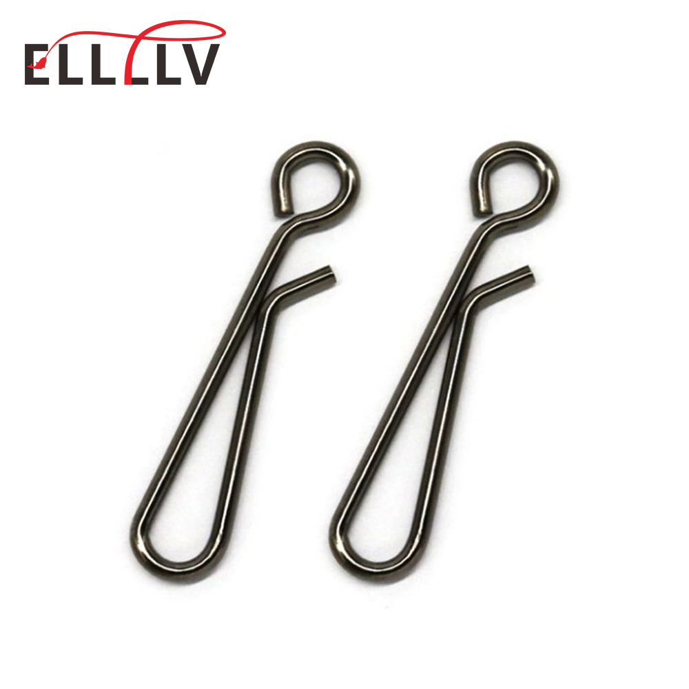 100 個海水釣りステンレス鋼オープンアイぶら下げスナップク - Fishing Equipment Hook のレビューと価格