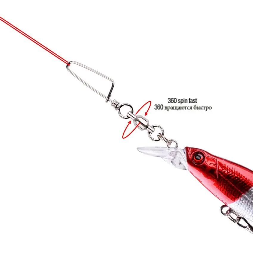 50個 フィッシングボールベアリングスイベル コーストロック - Fishing Equipment Hook のレビューと価格