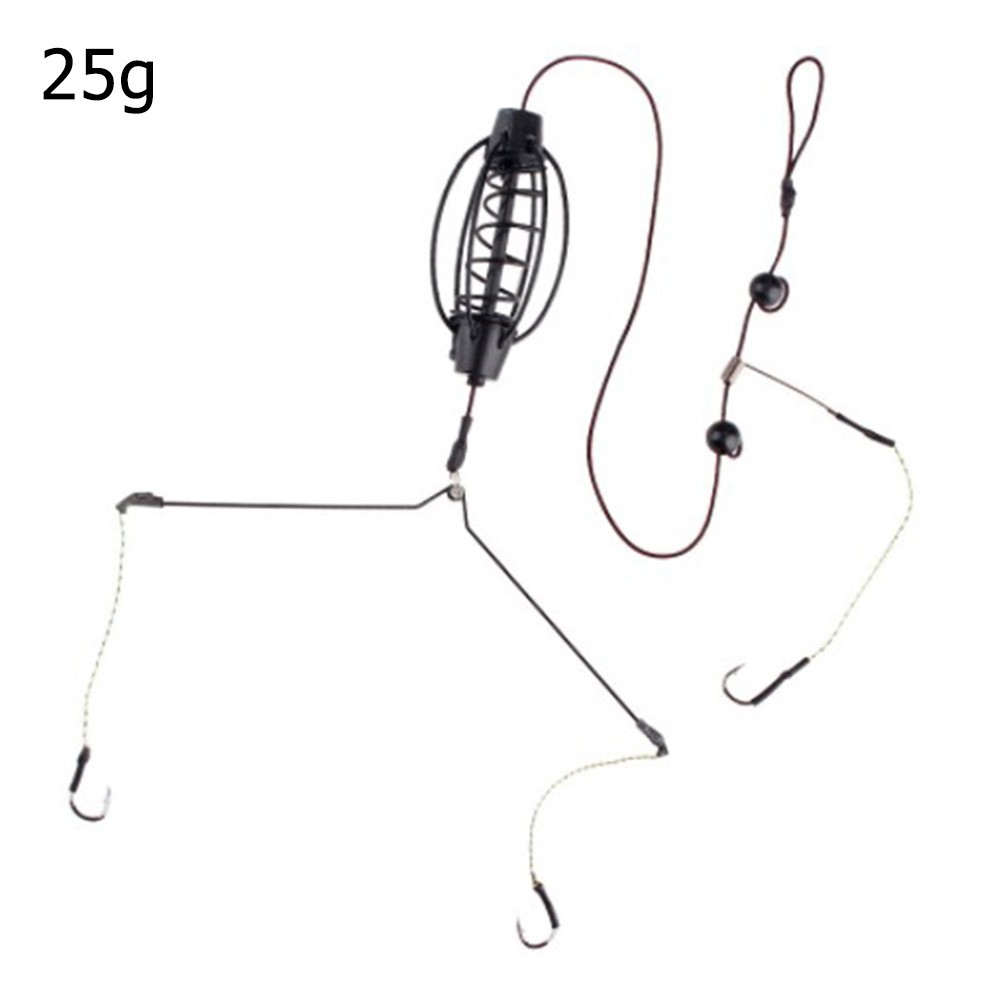 1 個鯉釣りフィーダーヨーロッパ鯉釣りケージフックリグセット - Fishing Equipment Hook のレビューと価格