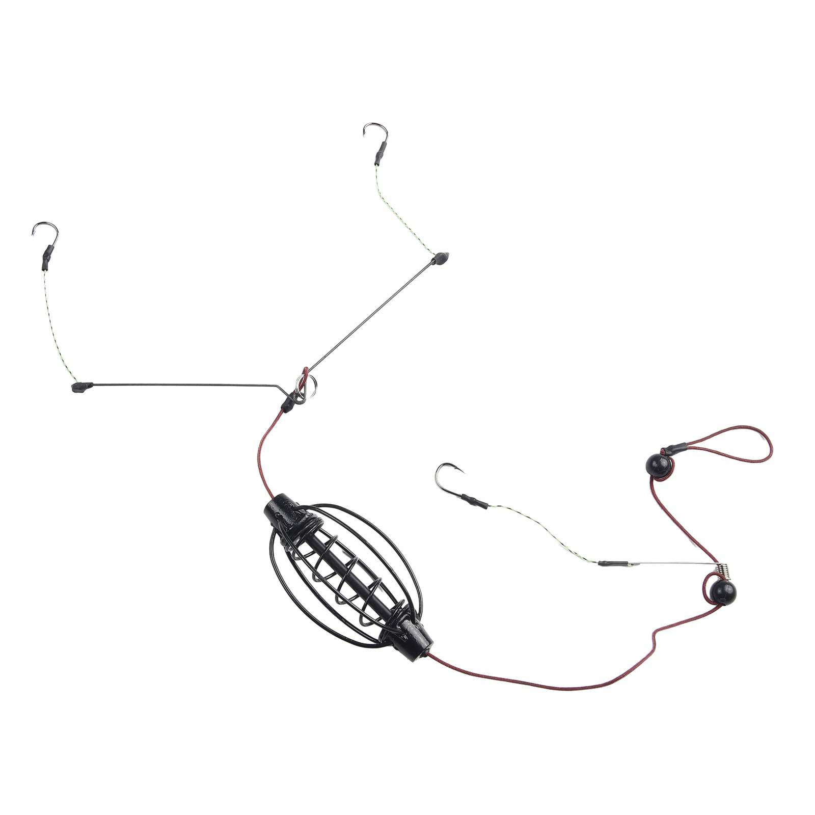 1 個鯉釣りフィーダーヨーロッパ鯉釣りケージフックリグセット - Fishing Equipment Hook のレビューと価格